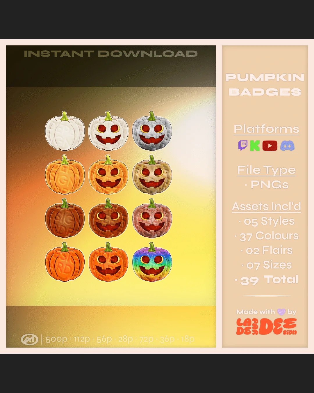 Pumpkins Badges product image (1)