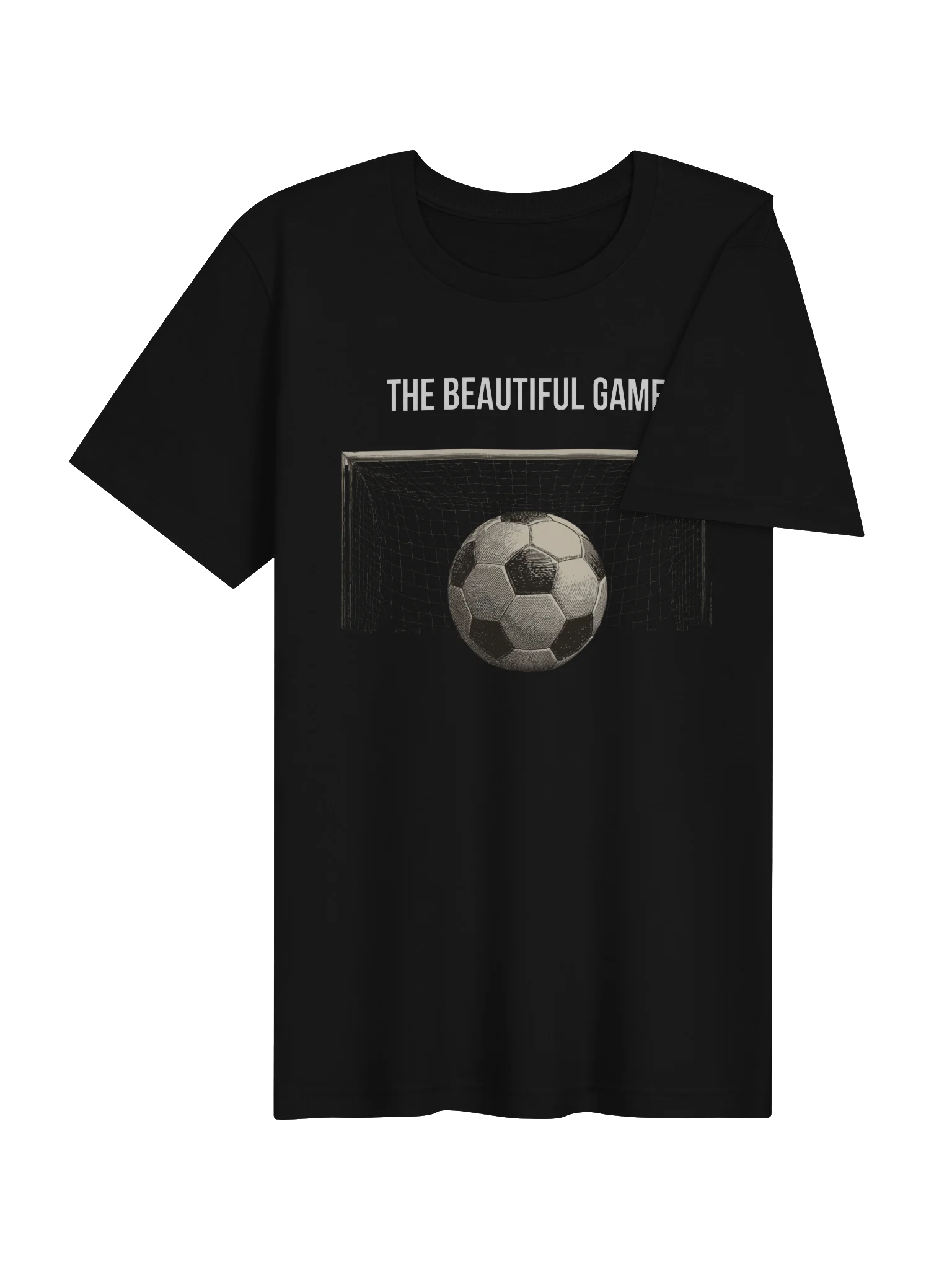 The Beautiful Game Soccer T-Shirt | Football Fan T-Shirt | White Letters product image (4)