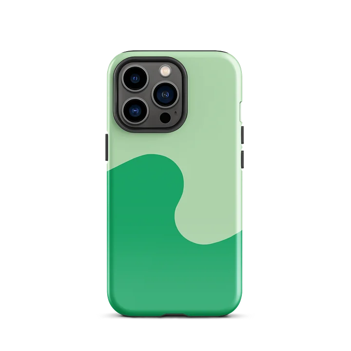 Money Green Minimal Wave iPhone Case product image (1)