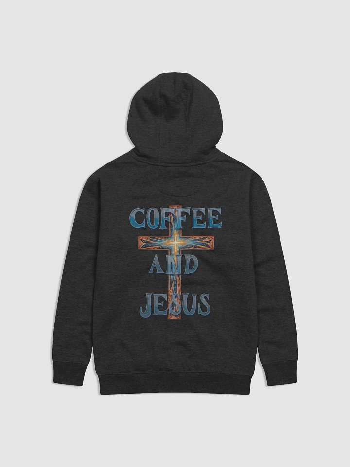 COFFEE AND JESUS CROSS HOODIE product image (1)