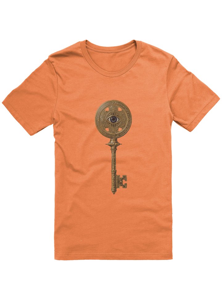 The Gatekeeper’s Key Classic T-Shirt – Front & Back Print | Burnt Orange | Bella+Canvas 3001 product image (1)