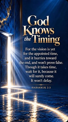 God Knows the Timing 🤍 beinspired.music

For the vision is yet for the appointed time, and it hurries toward the end, and won...