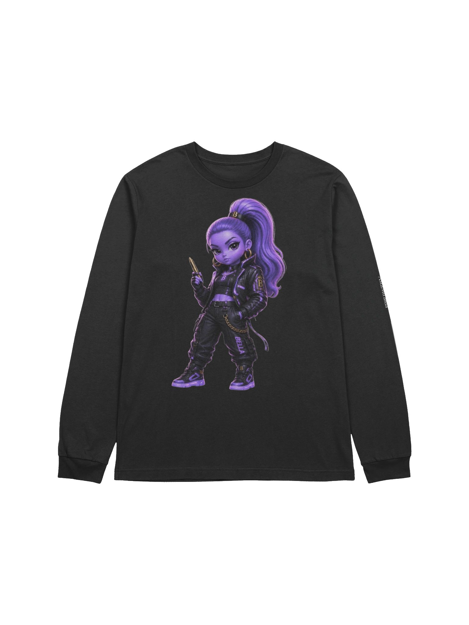 Bella Noir Street — Premium Graphic Longsleeve product image (1)