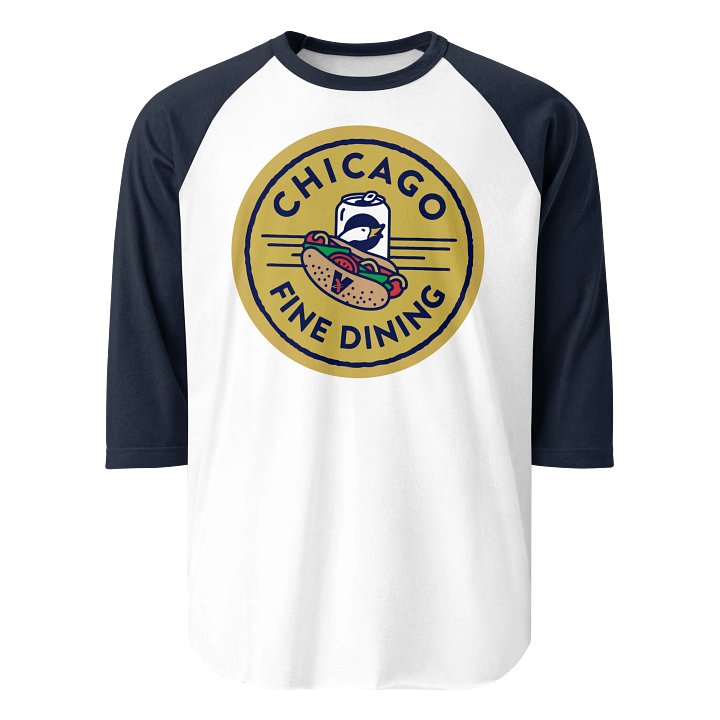 Chicago Fine Dining baseball tee product image (1)