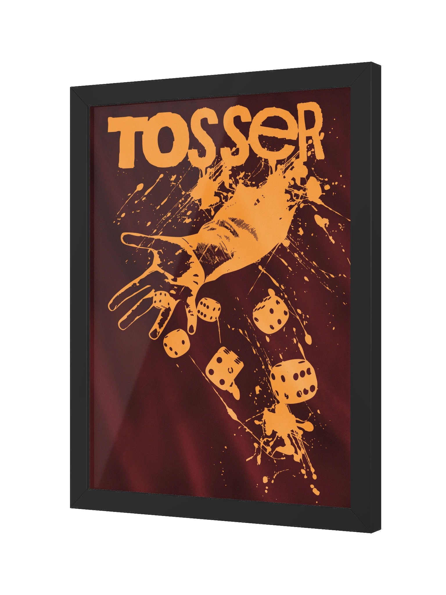 Tosser Dice Throwing Board Game Room Poster - FRAMED product image (7)