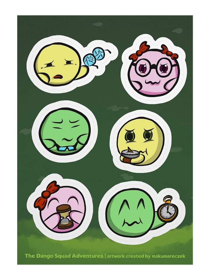 Dango Blind & Time Set - Kiss Cut Sticker Sheet product image (1)