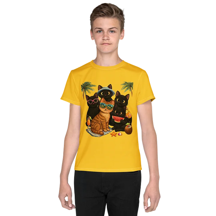 Cat brigade summer Youth T-Shirt product image (1)