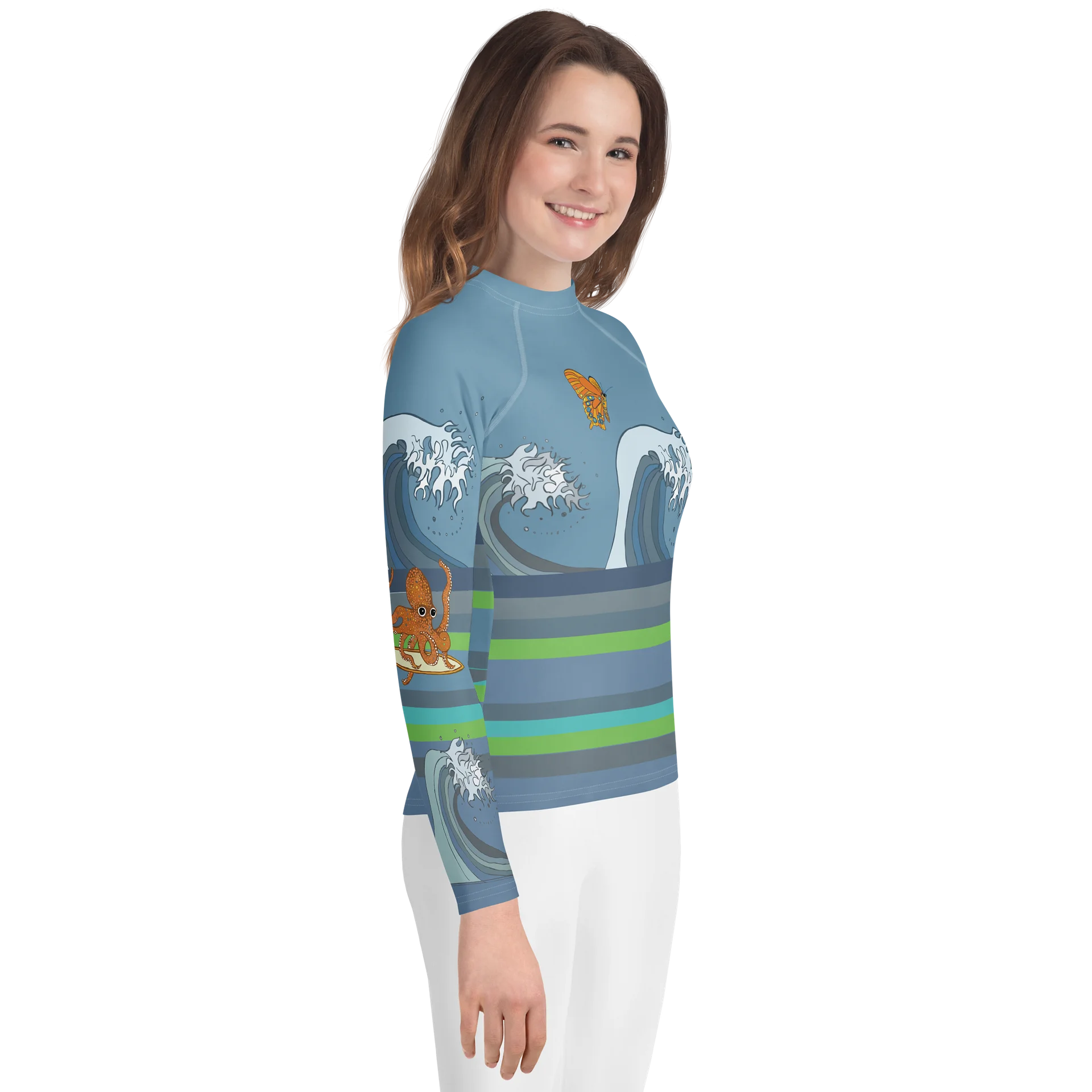 Octopus Wave Youth Rash Guard product image (4)