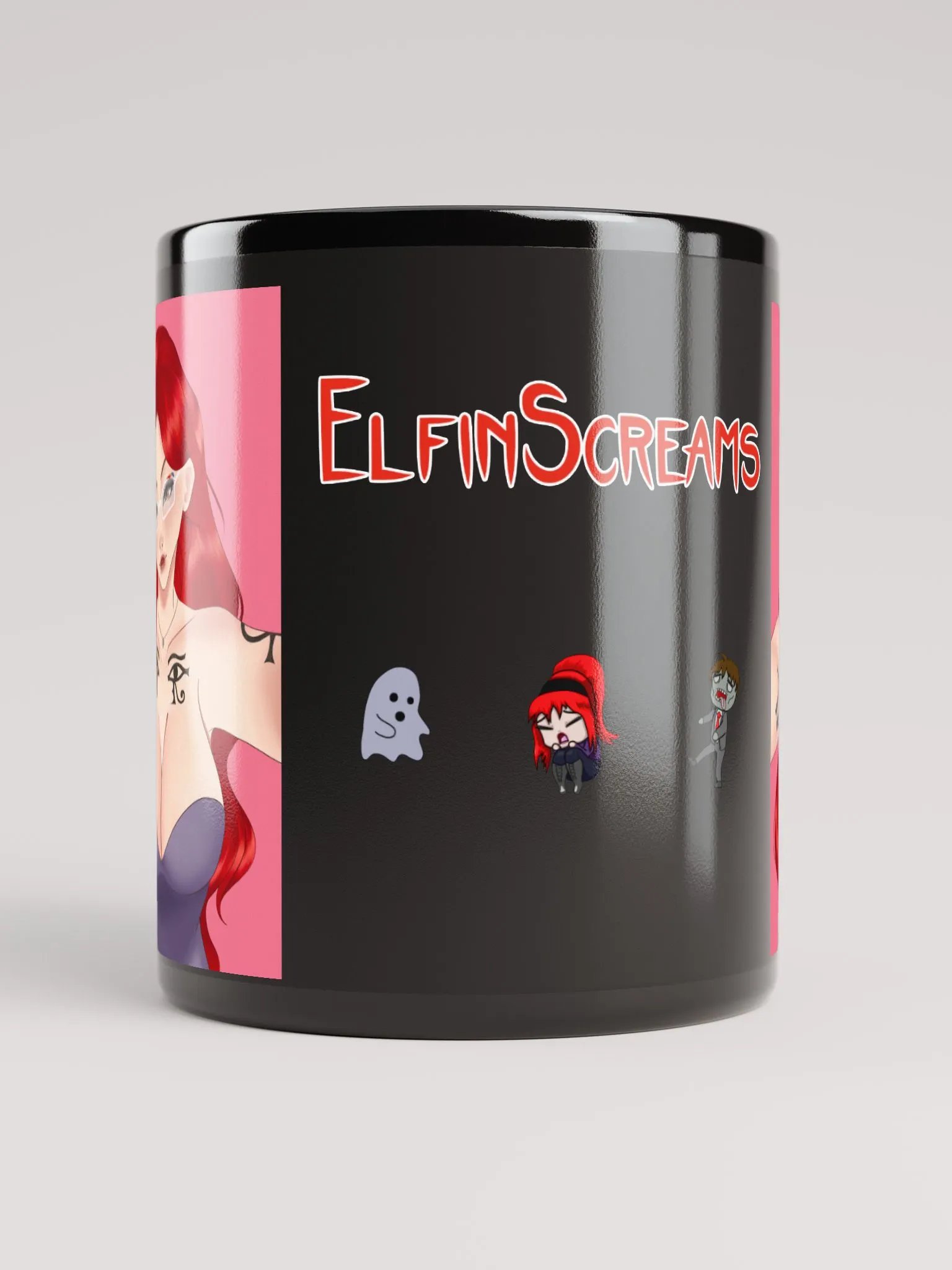Elfin Hug Mug cuties Art by BooJustin on Twitch! product image (9)