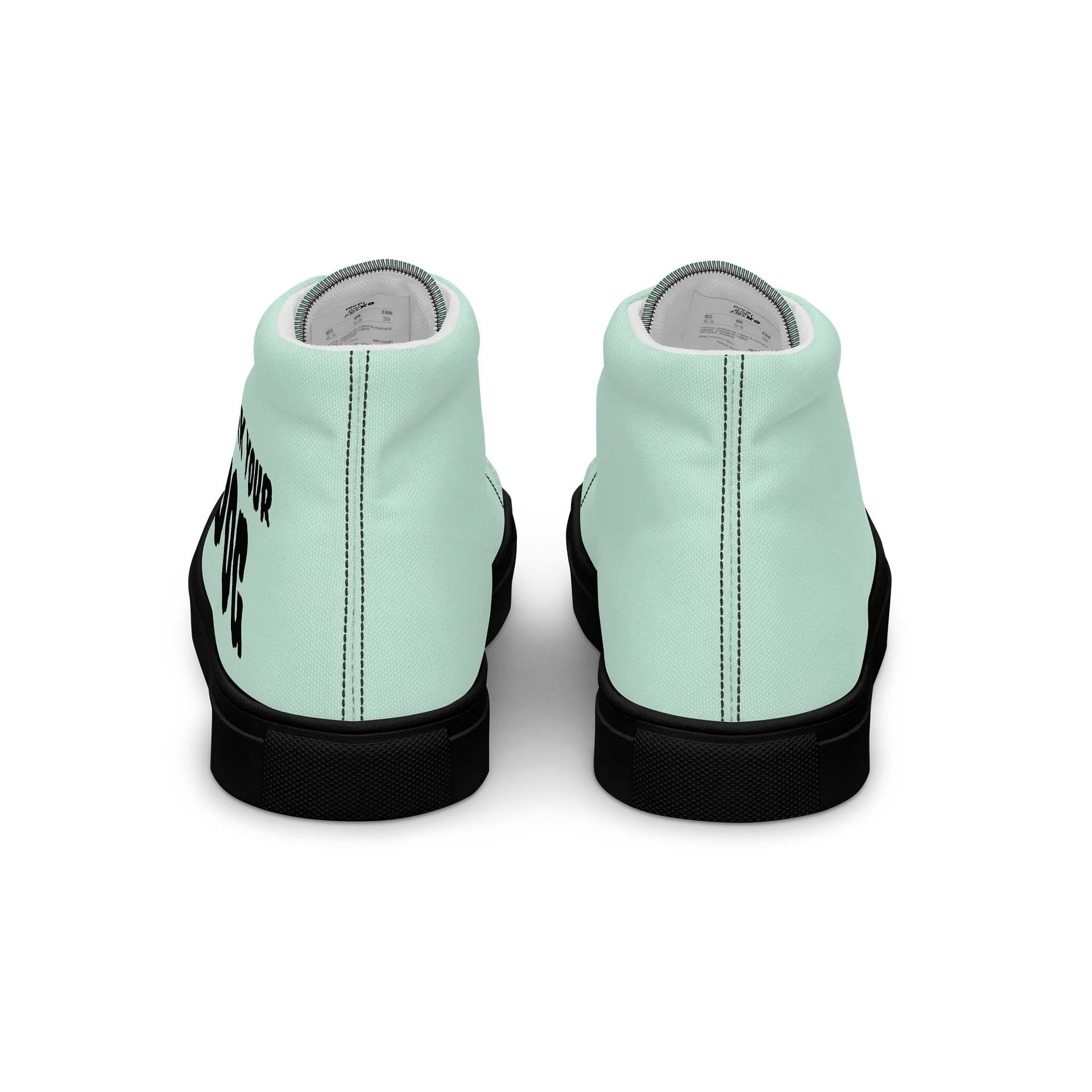 WORK YOUR DOG — Retro Graphic Women's High-Top Sneakers product image (4)