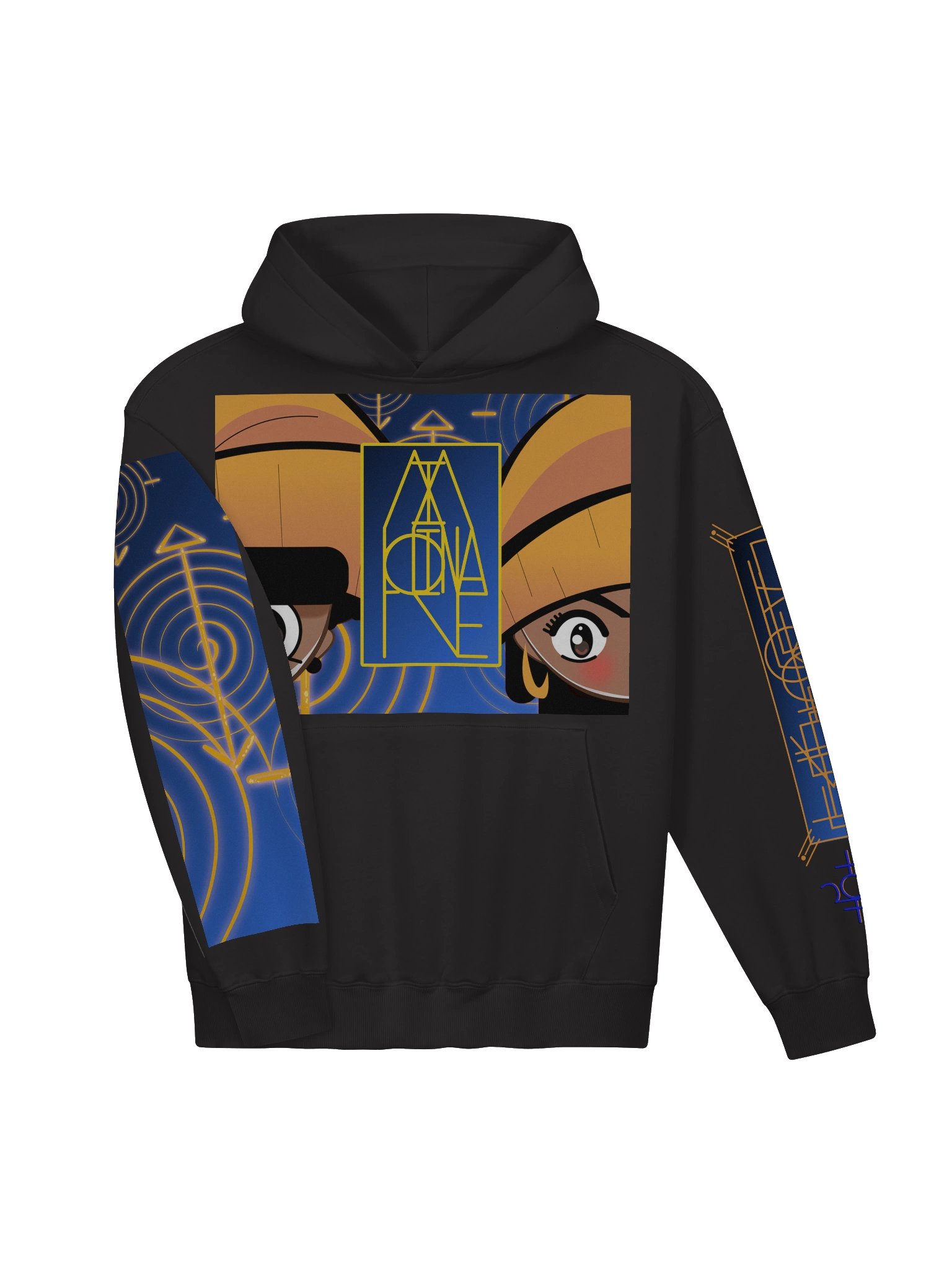 THOUGHT CRIMEZ WATER ELEMENT Blackout Premium Hoodie product image (3)