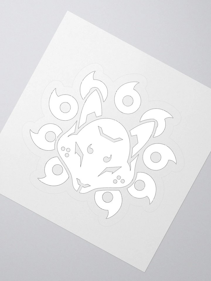 Project Kitsune Logo Sticker (White) product image (4)