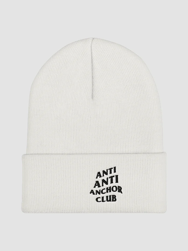 [white] Anti Anti Anchor Club Embroidered Cuffed Beanie product image (2)