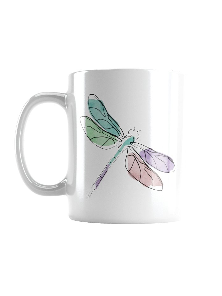 Grace in Motion Coffee Mug – Elegant Dragonfly Artwork product image (1)