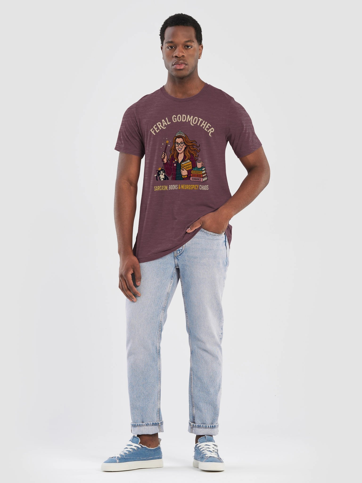 Sarcasm, Books, & Neurospicy Chaos T-Shirt product image (12)