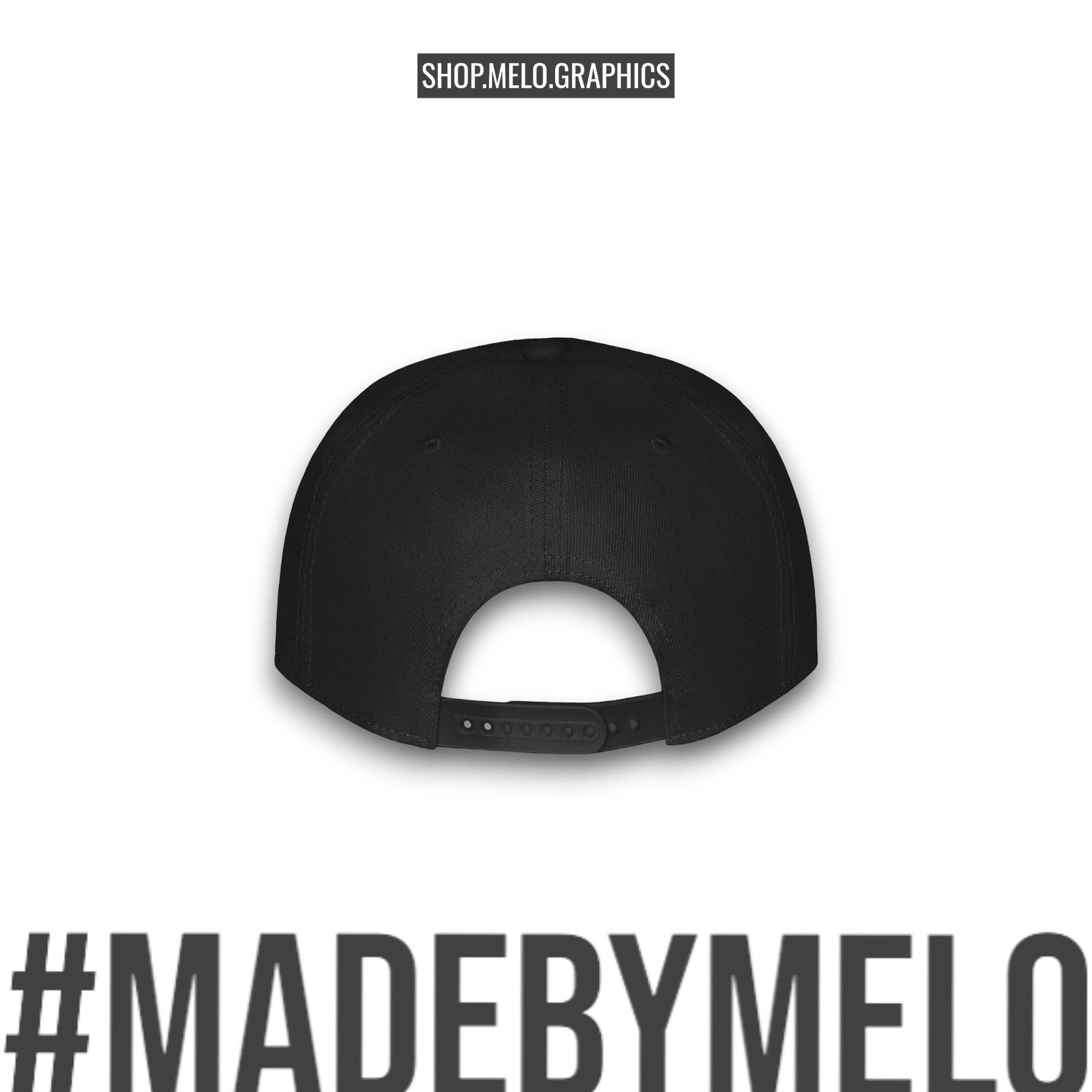 MELOgraphics Classic: Blackout - Snapback Hat | #MadeByMELO product image (6)