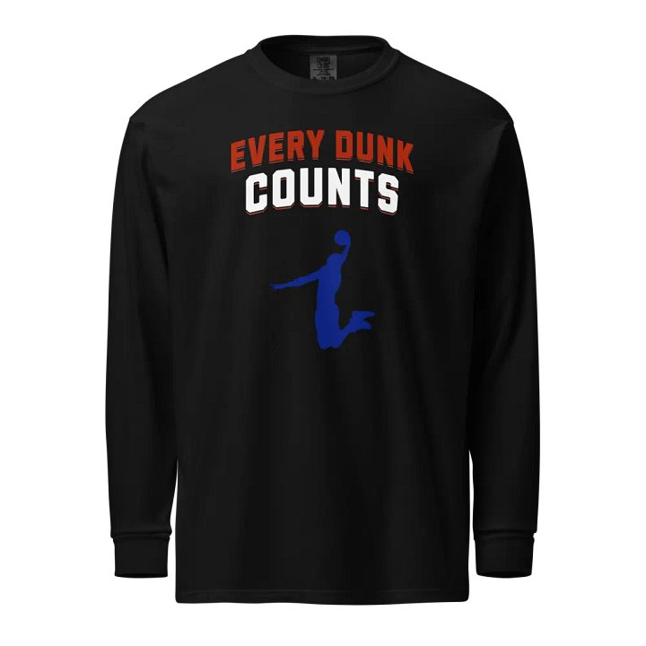 Basketball Every Dunk Counts Vintage Long Sleeve Shirt product image (1)
