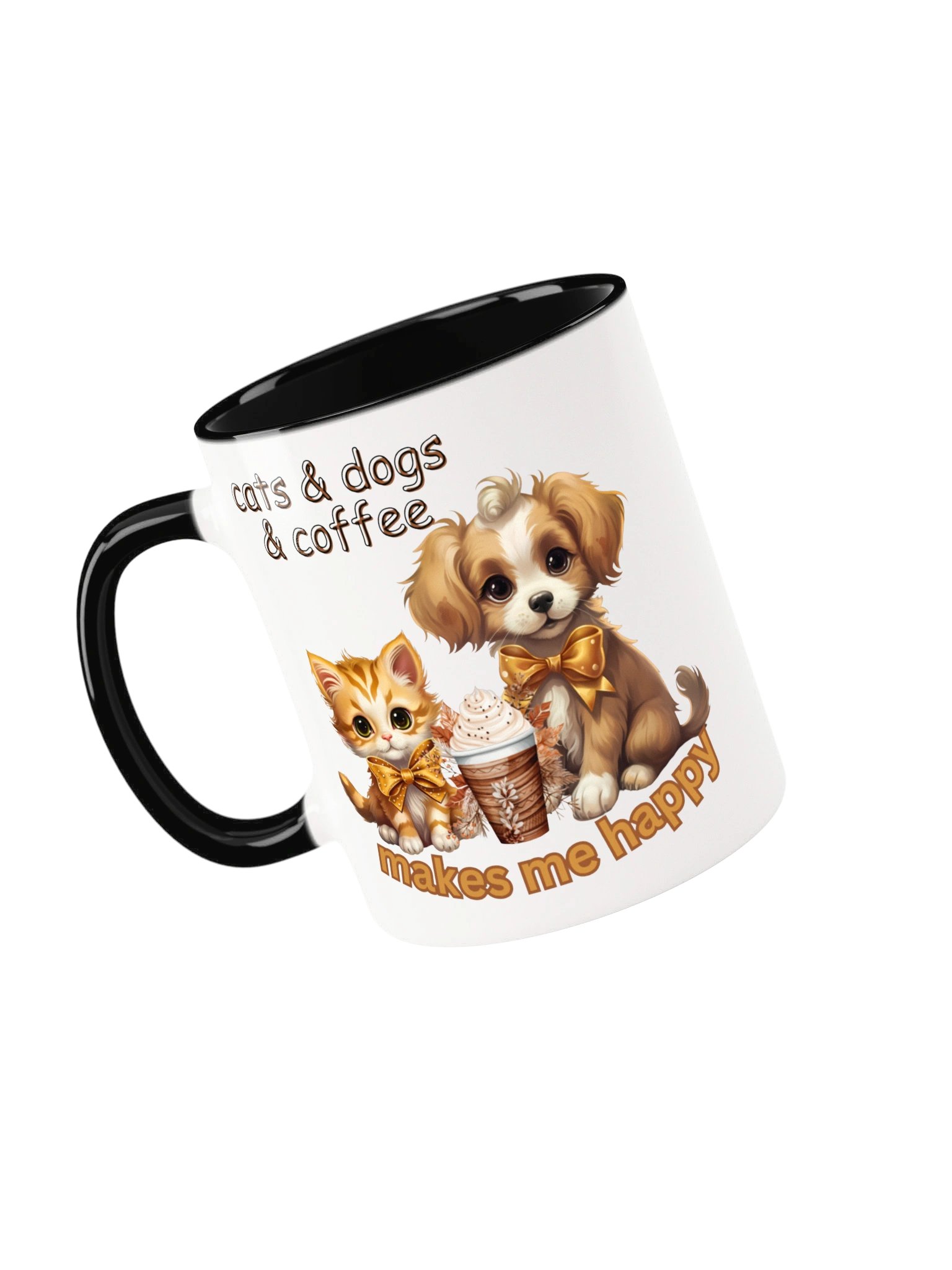 Cats, Dogs & Coffee Make Me Happy Mug product image (17)