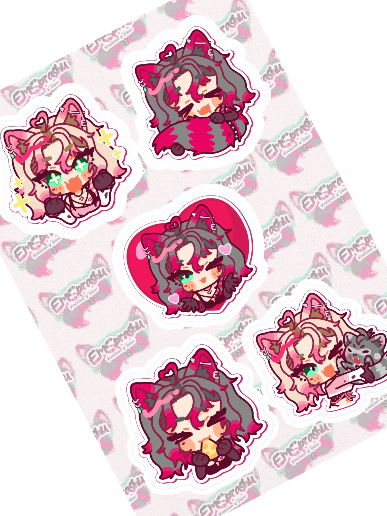 Racc-tastic stickies | Kiss Cut Sticker Sheet V1 product image (1)