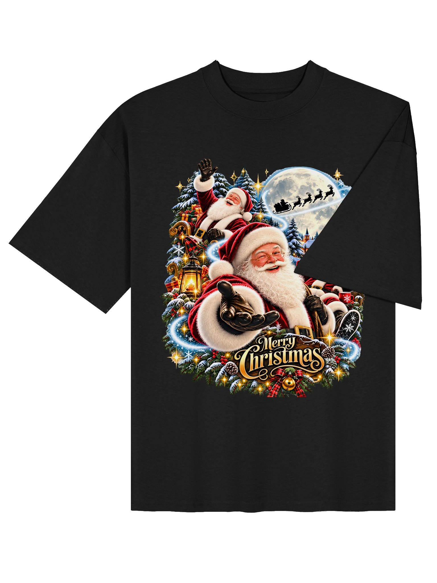 Merry Christmas Santa Oversized T-Shirt product image (5)