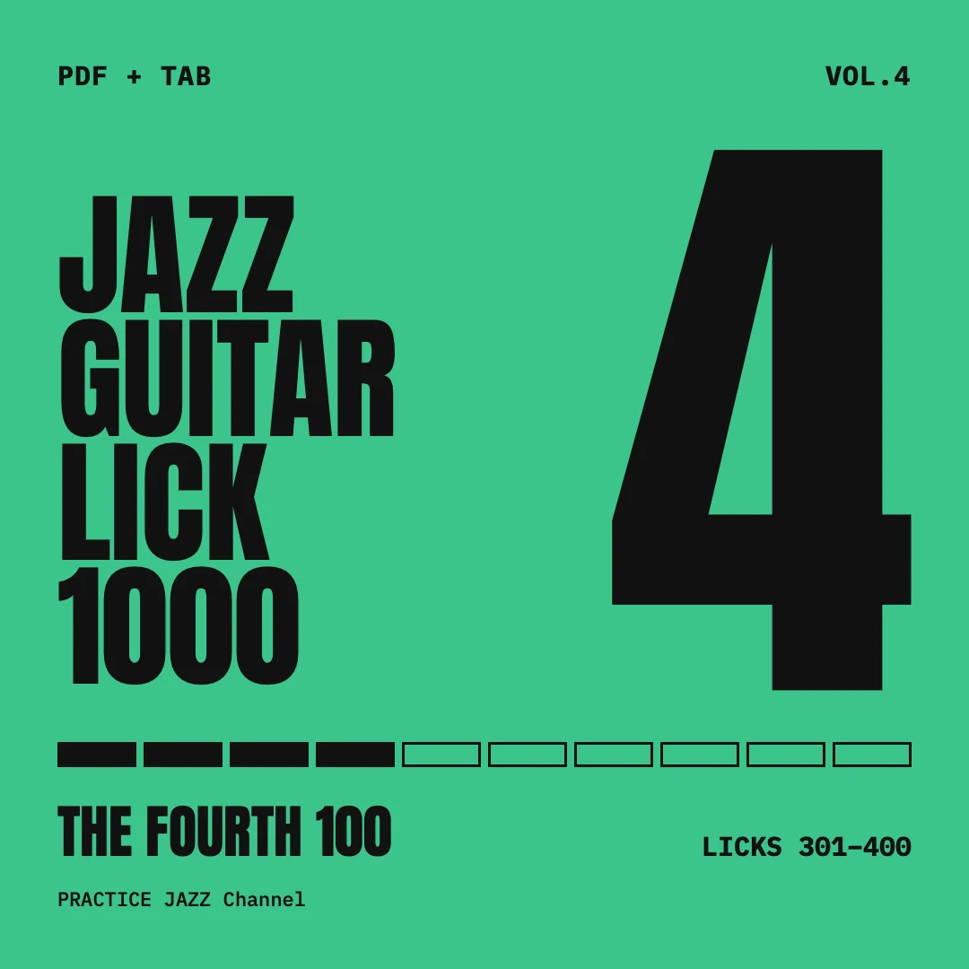 Jazz Guitar Licks 1000 – Vol. 4: Licks 301–400 (PDF TAB) product image (1)