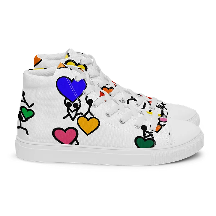Love in Colour // Woman's Canvas Art High Tops product image (2)