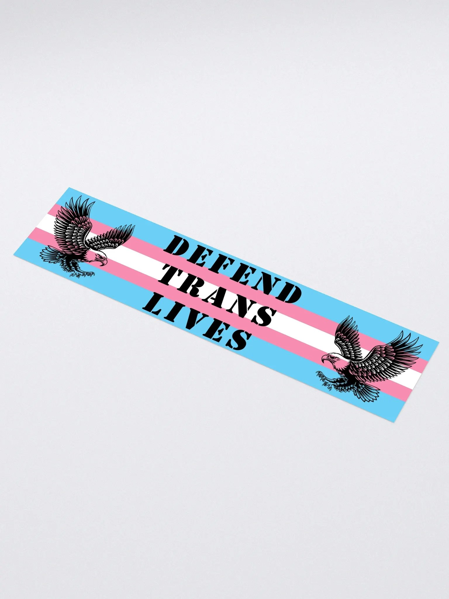 Defend Trans Lives - Bumper Sticker - Eagle product image (1)