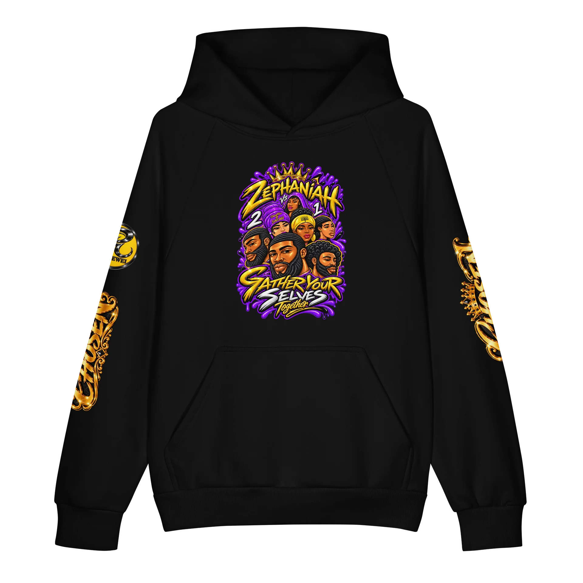 Zephaniah 2 vs 1 Gather Yourselves Hoodie Purple product image (3)