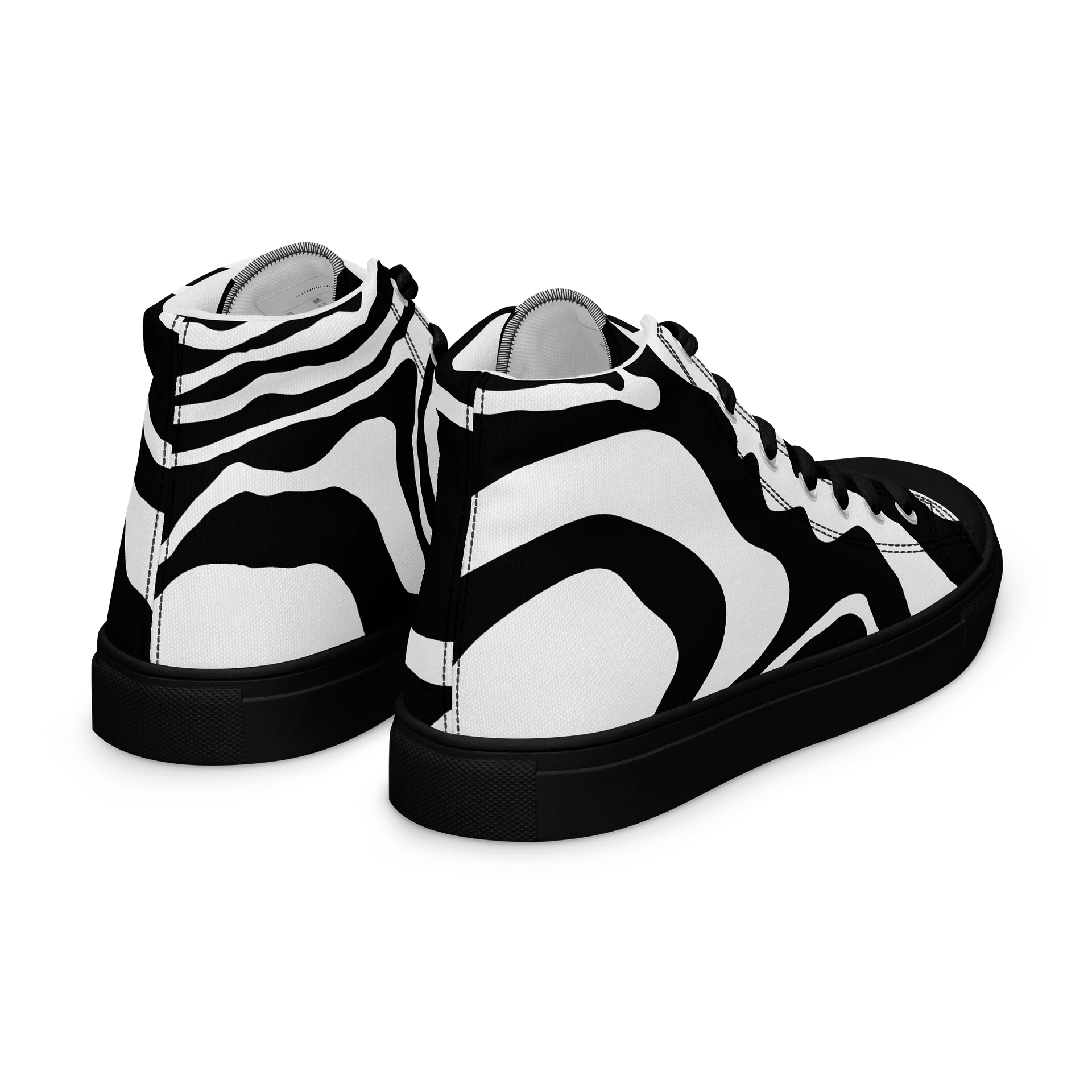 Women's Zebra Stripe Print High Top Canvas Shoes product image (7)