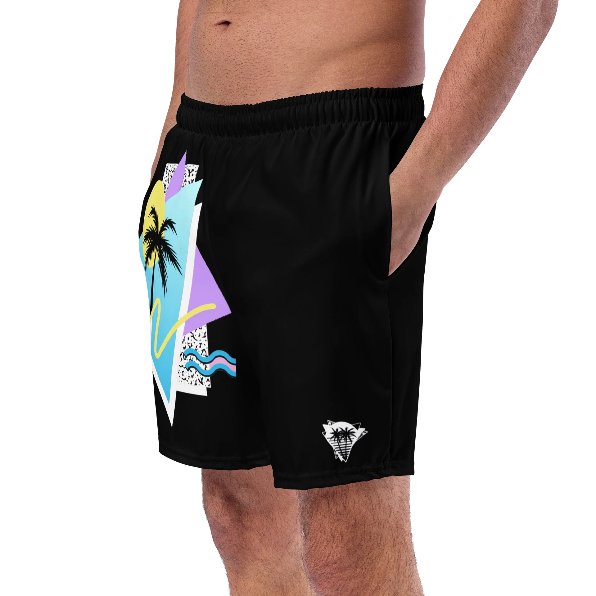 80s 90s PASTEL SURFBOARD SHORT SWIM TRUNKS product image (2)