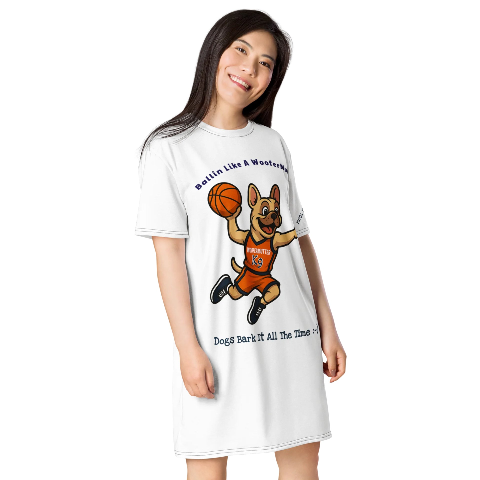 French Bulldog T-shirt Dress product image (4)