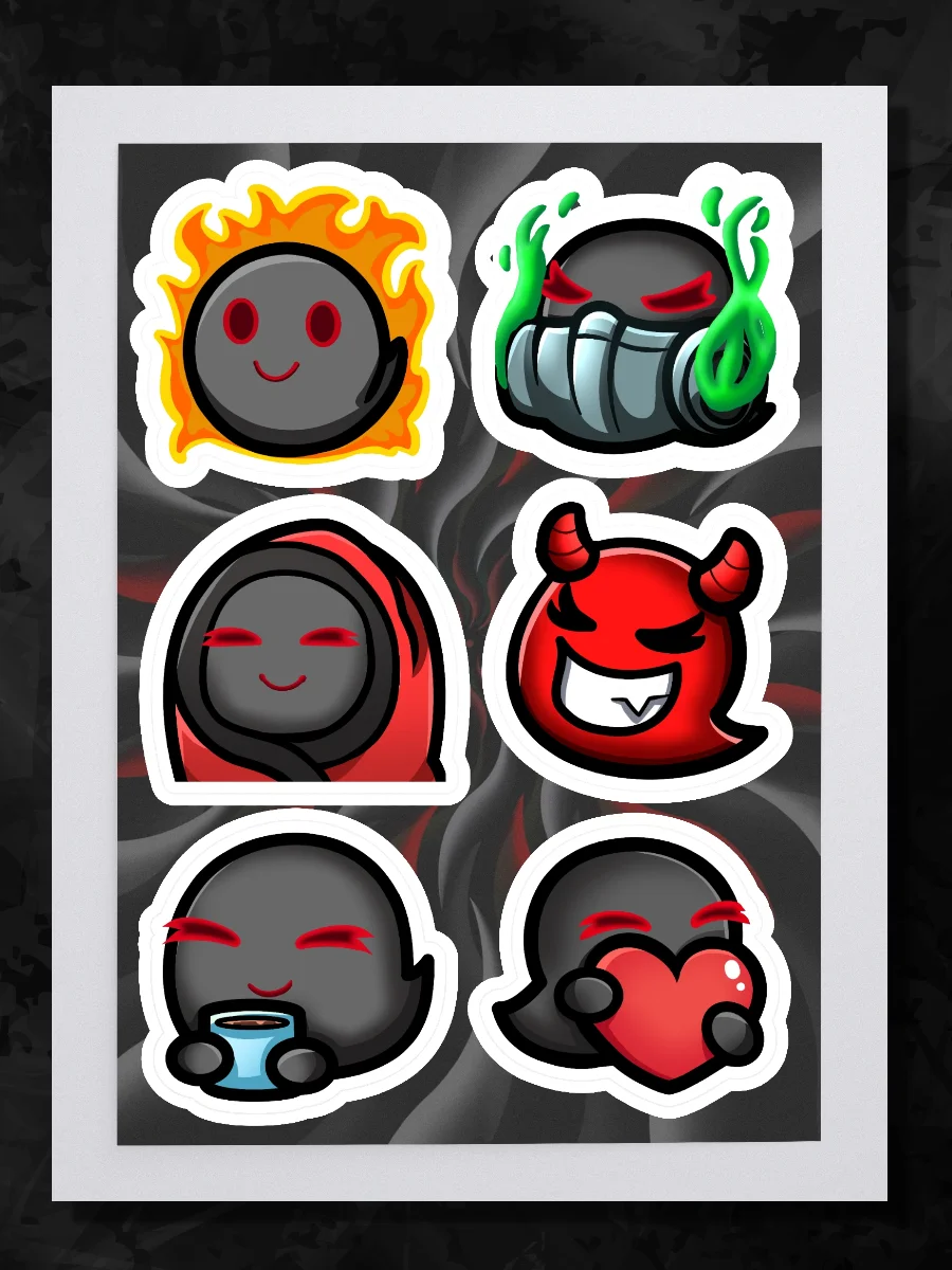 Emote Sticker Sheet 1 product image (4)