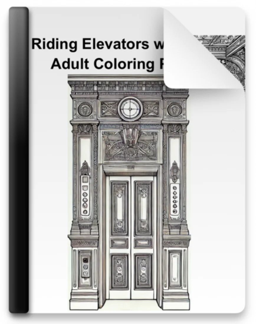 Elevator Enthusiast Adult Coloring Book product image (1)