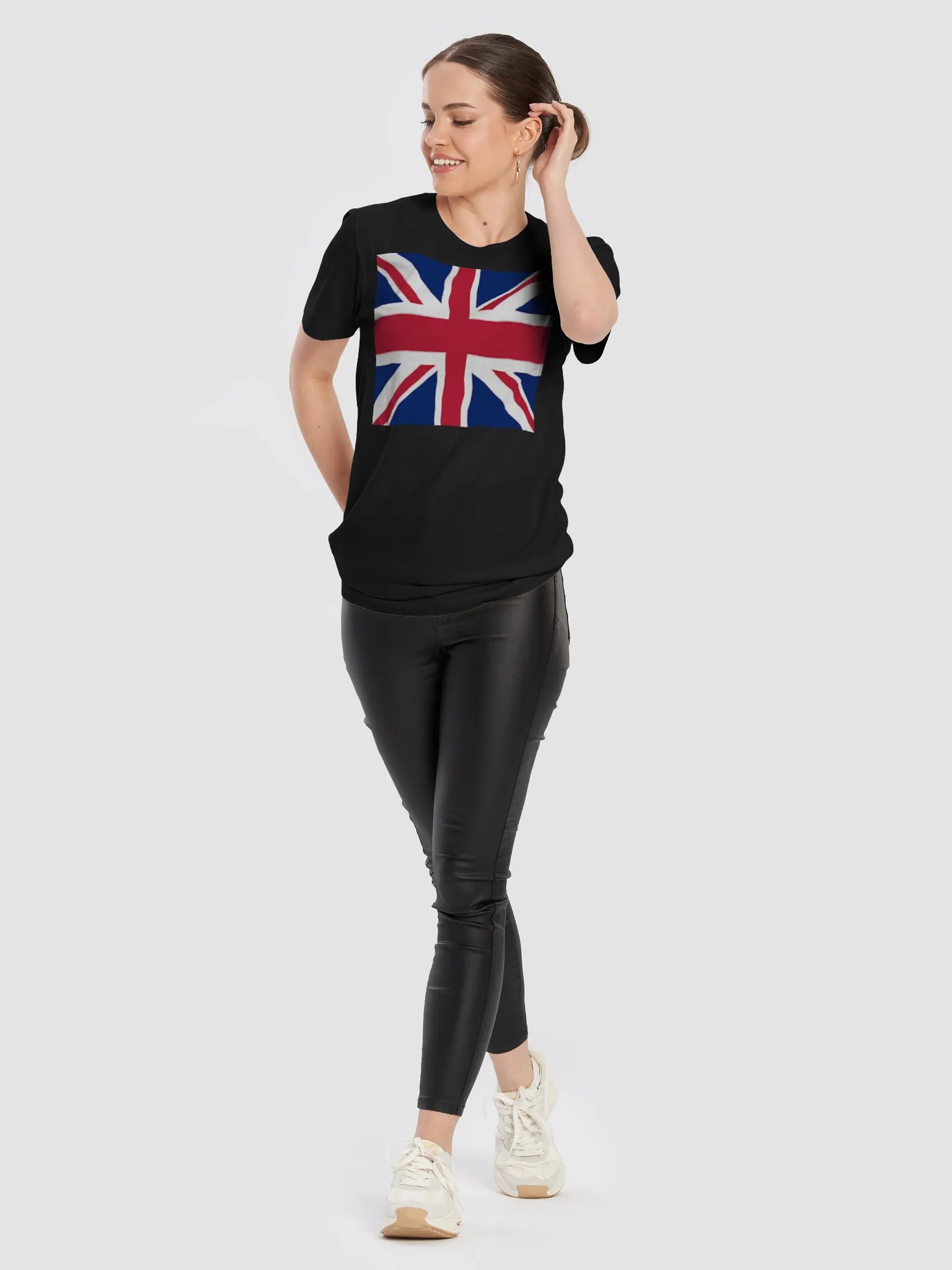 Graphic Grove Patriotic UK Flag Unisex Cotton T-Shirt product image (2)