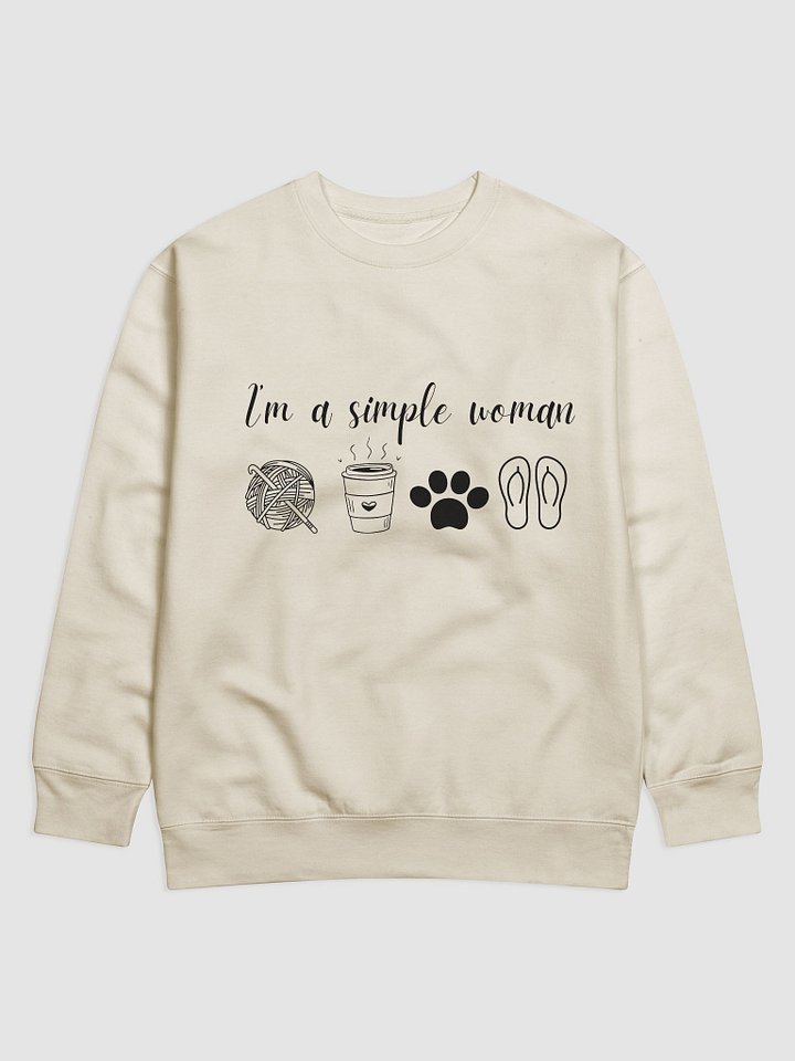 Ladies I'm a simple woman sweatshirt product image (2)