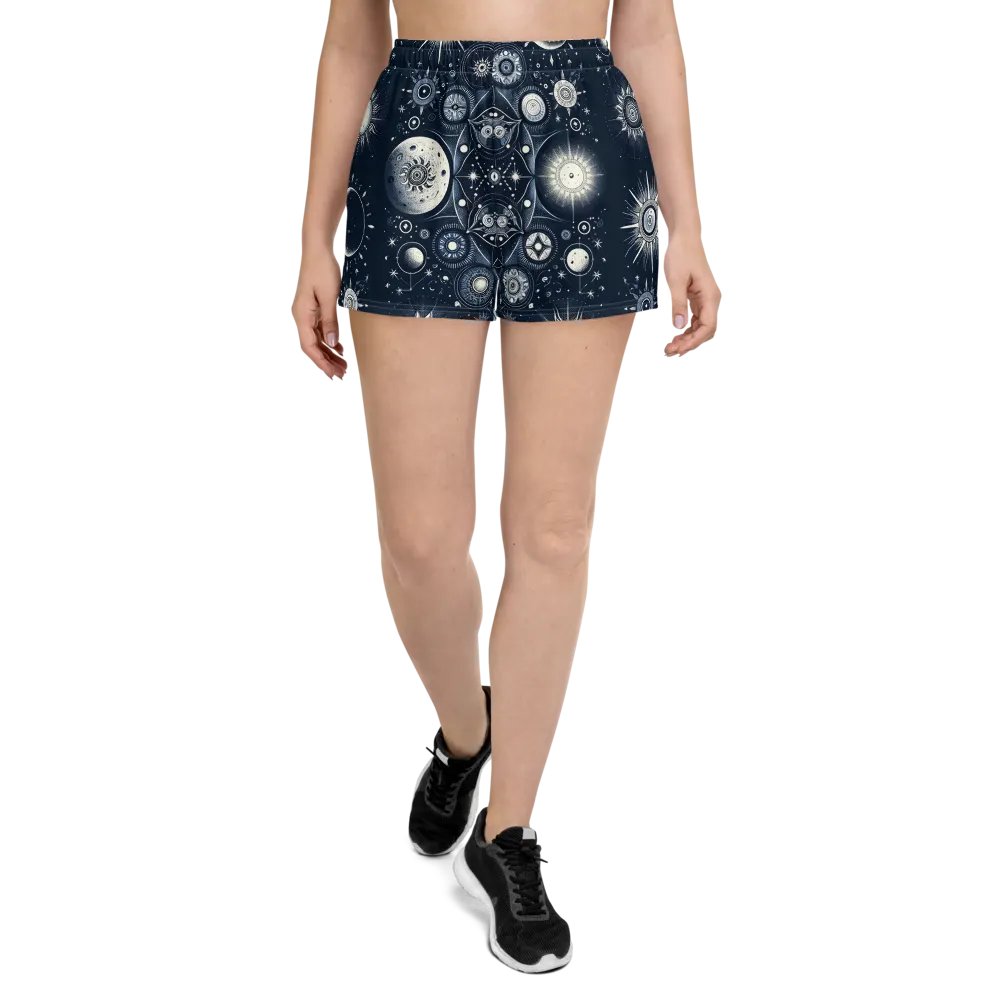 All-Over Print Women's Athletic Short Shorts product image (2)