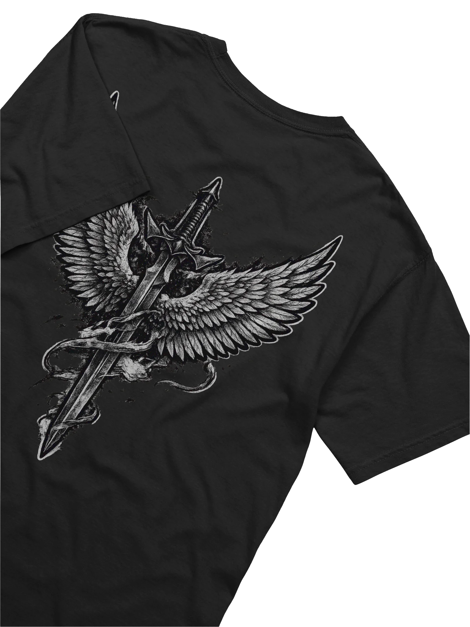 Edgy Sword Graffiti Cotton Tee product image (6)
