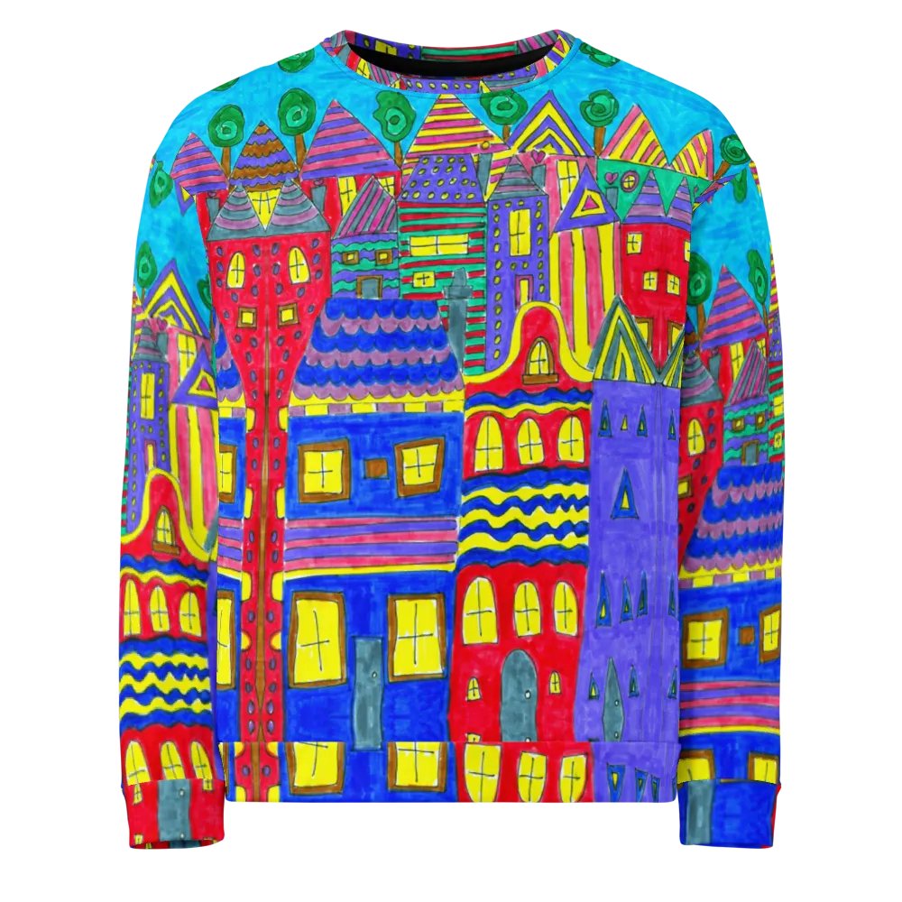 Abstract Playful Houses Unisex Sweatshirt product image (5)