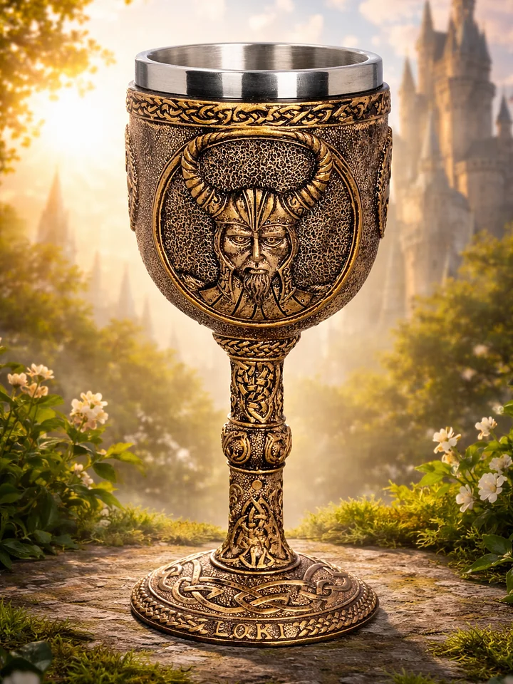 The Armored Kingdom Loki's Shadow Trickster Goblet-Loki Norse God-Viking-Mythical Decor product image (1)