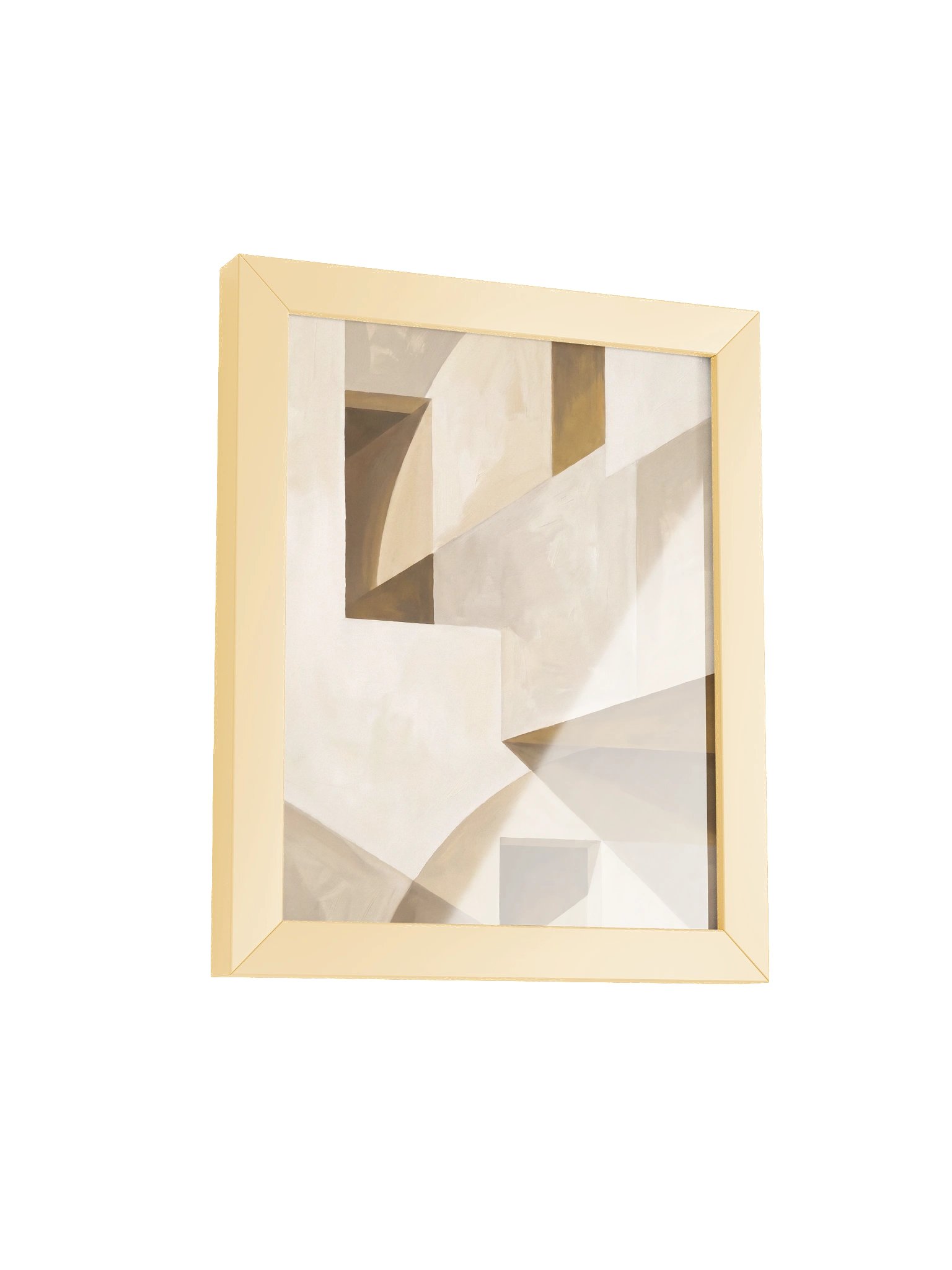 Beige on Wall - Abstract Architectural Forms Wall Art product image (11)