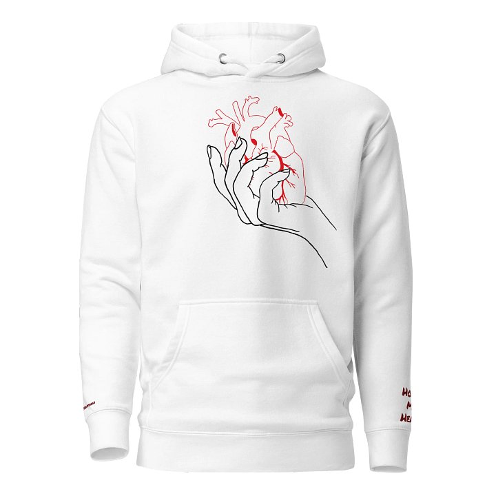 Hold My Heart Hoodie (White) product image (1)