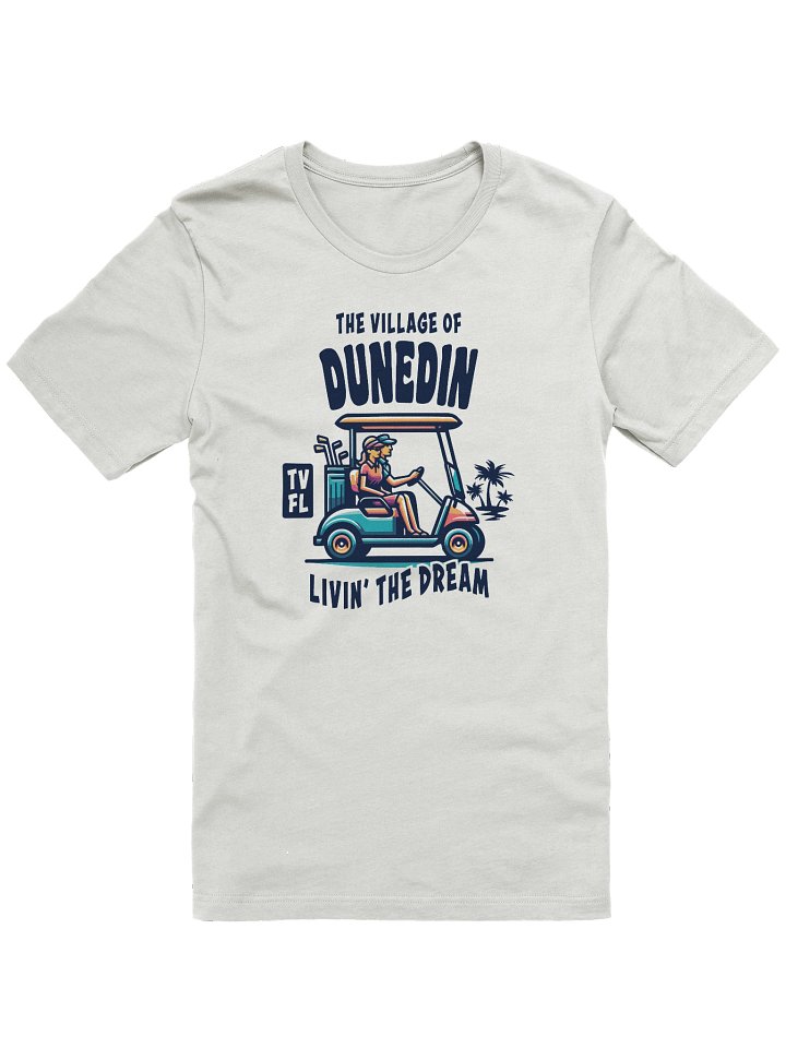 The Village of Dunedin TV FL Golf Cart Design T-Shirt product image (1)