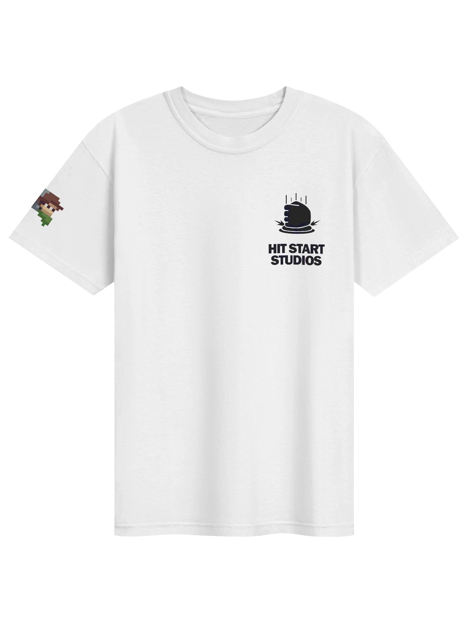 Hit Start Heavyweight T-Shirt White product image (3)