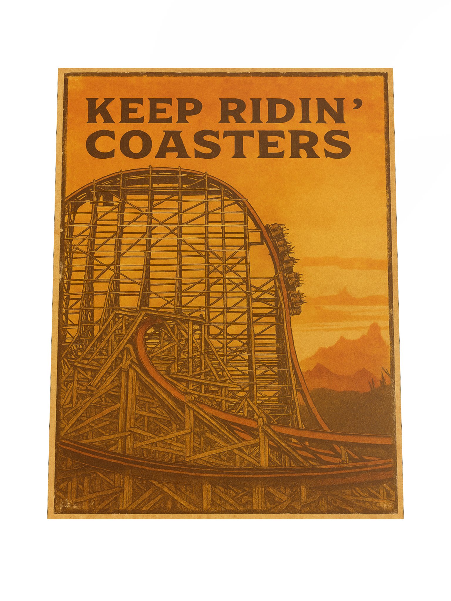 Keep Ridin' Coasters Hybrid 18x24" Poster product image (4)