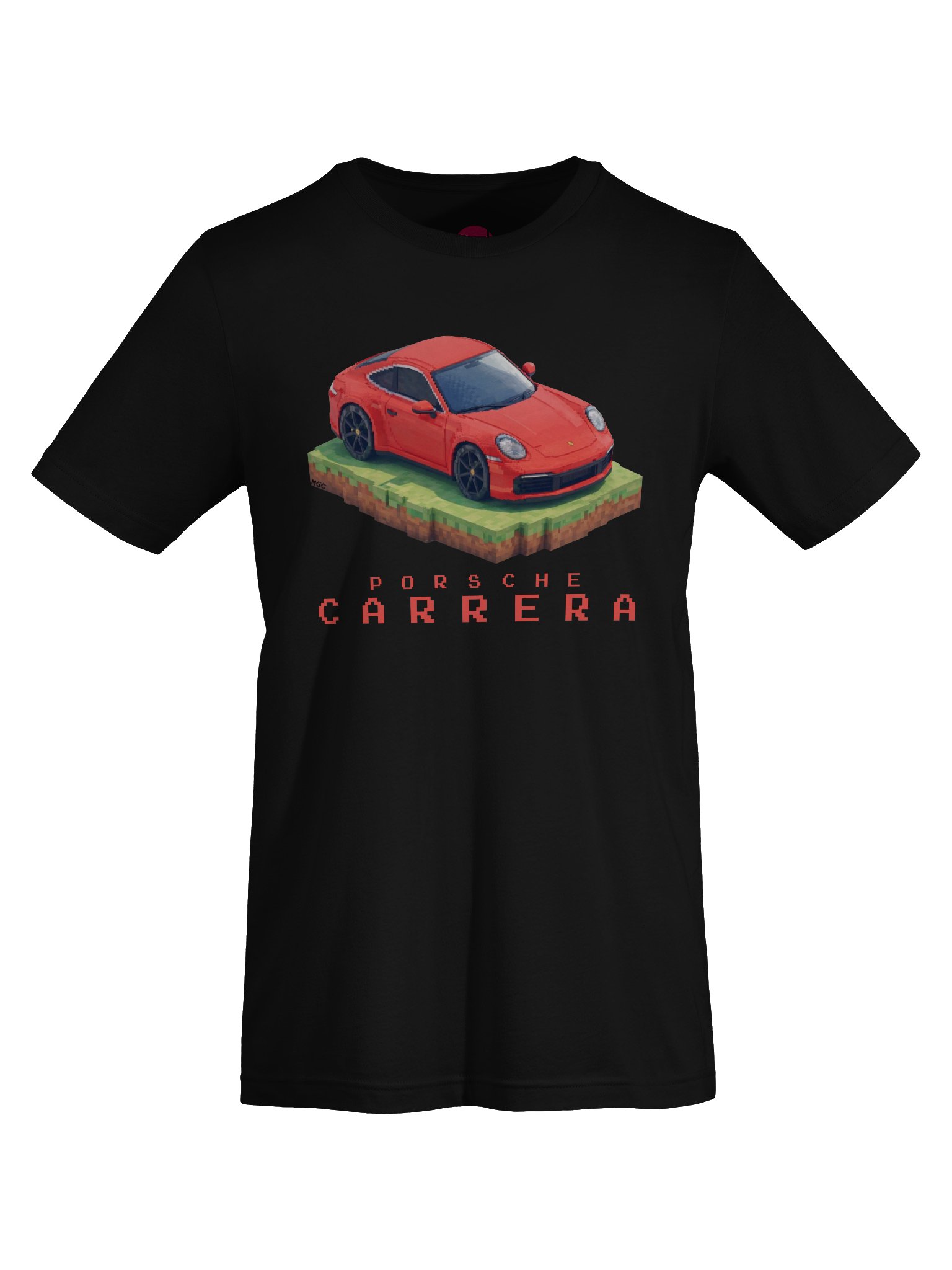 Red Porsche 911 Carrera Shirt (Pixel, Retro, Minecraft) product image (57)