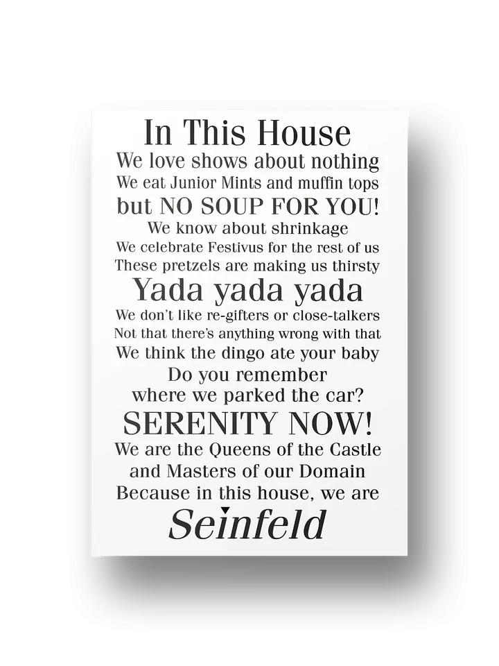 House Rules Poster product image (1)