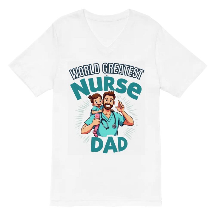 Nurse Dad Appreciation V-Neck Tee product image (2)