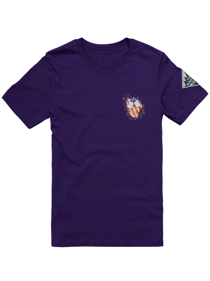 Stars, Stripes & Campfire Nights – Patriotic Northwoods T-Shirt product image (2)