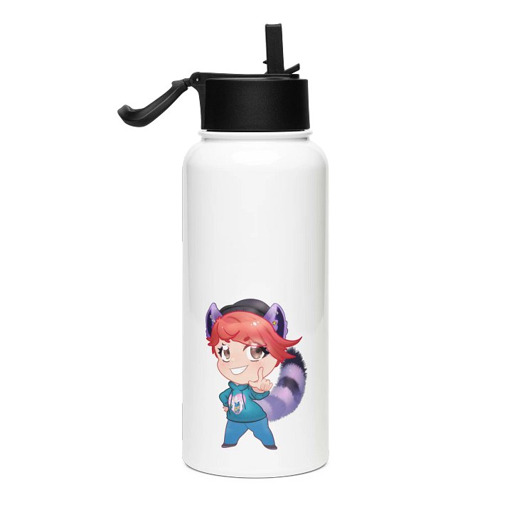 Raccoon Pearl Stainless Steel Water Bottle product image (2)