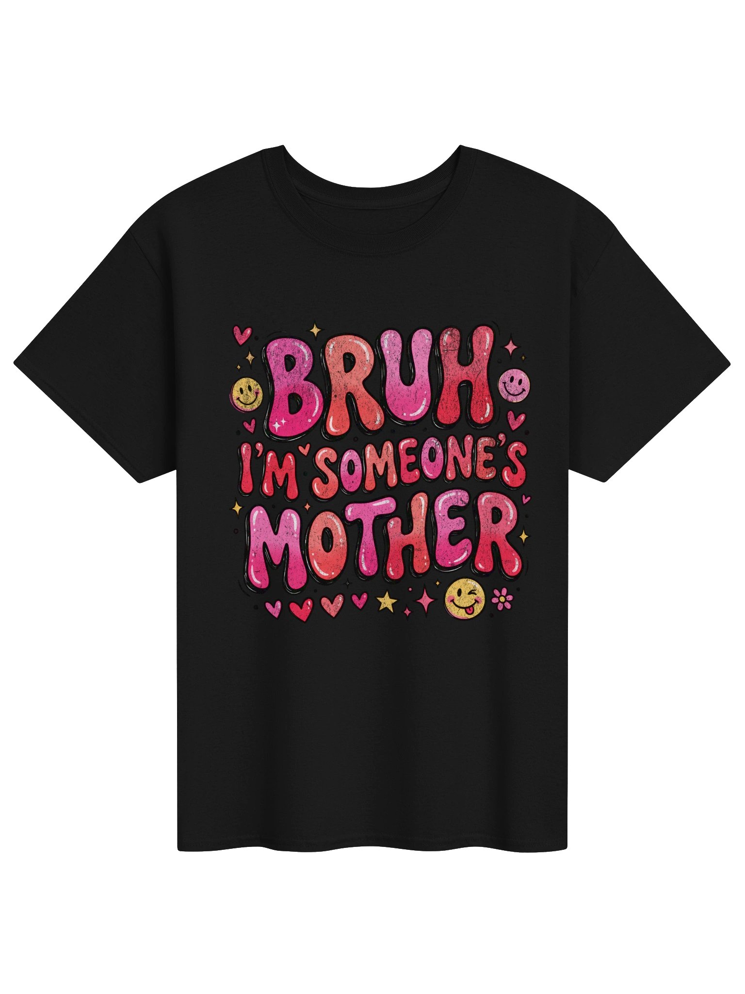 Bruh I’m Someone’s Mother Heart Tee product image (1)